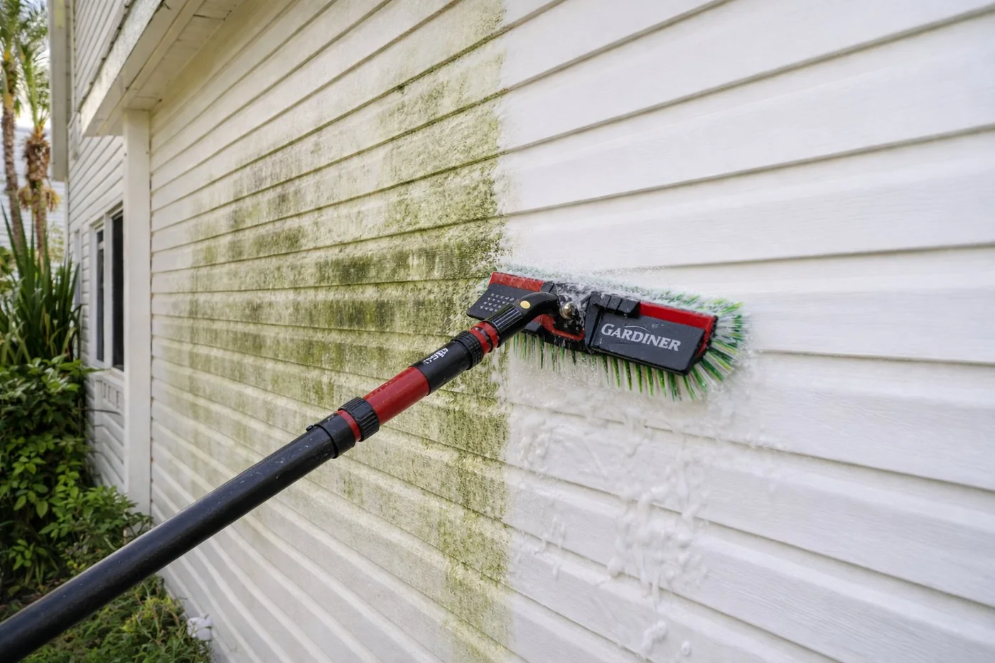 Siding Soft Washing result